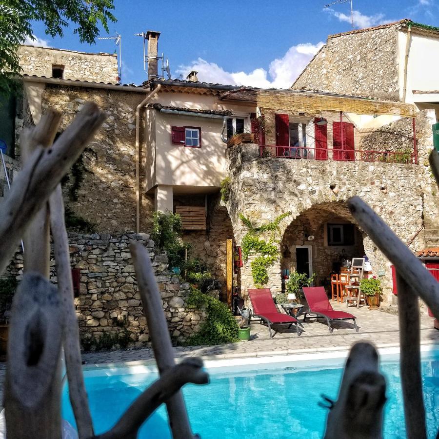 La Dolce Vita - Studio Dans Propriete Avec Piscine Montpeyroux  Buitenkant foto
